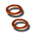 (14) CRUSH WASHER FOR BANJO BOLT SOLD IN PAIRS - Click Image to Close