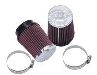 AIR FILTERS S&S DUAL RUNNER FILTERS RED SOLD AS A PAIR