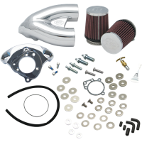 DUAL RUNNER INDUCTION KIT E/G CHROME 4-1/8 BORE ENGs