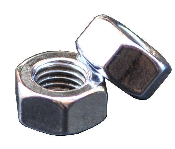 (2)EXHAUST FLANGE NUT WITH LOCK WASHER/ CHROME SOLD IN SETS OF 4 - Click Image to Close
