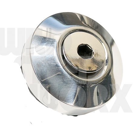 (8) FUEL TANK MOUNT POLISHED ALUMINUM WITH POLSIHED SS BOLT - Click Image to Close