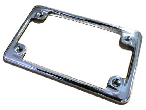 (02) LICENSE PLATE TAG BEZEL POLISHED 03-11 - Click Image to Close