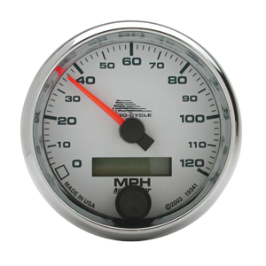 (image for) (01) SPEEDOMETER BIG DOG CHROME WHITE FACE