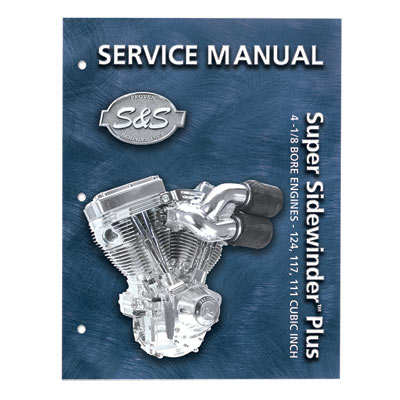 MANUAL, SERVICE 111", 117", 124" S&S SUPERSIDEWINDER+ MOTORS - Click Image to Close